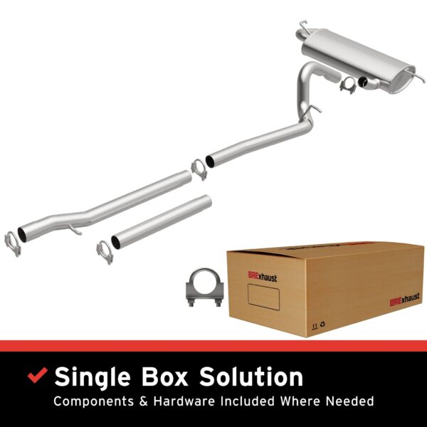 BRExhaust 2007-2011 Jeep Wrangler 3.8L Direct-Fit Replacement Exhaust System