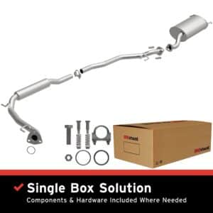 BRExhaust 2007-2008 Honda Fit 1.5L Direct-Fit Replacement Exhaust System