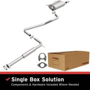 BRExhaust 1998-2001 Nissan Altima 2.4L Direct-Fit Replacement Exhaust System