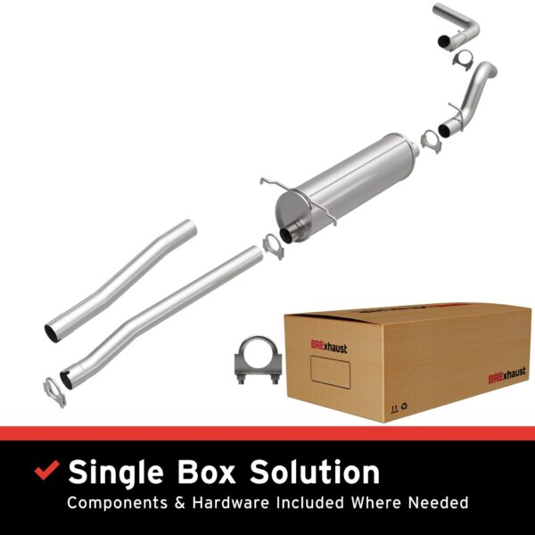 BRExhaust 2000-2003 Dodge Dakota 3.9L Direct-Fit Replacement Exhaust System
