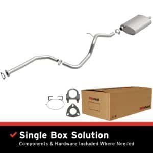 BRExhaust 1997-1998 Chevrolet Cavalier 2.2L Direct-Fit Replacement Exhaust System