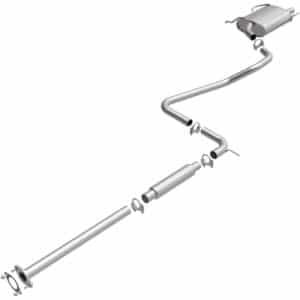 BRExhaust 1998-2001 Nissan Altima 2.4L Direct-Fit Replacement Exhaust System