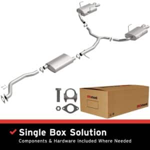 BRExhaust 2009-2012 GMC Acadia 3.6L Direct-Fit Replacement Exhaust System