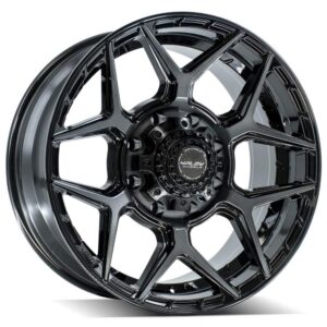 4PLAY Gen3 4P06 20x9 8x6.5" +0et in Brushed Black - 4P06-20090-8650-0BBT