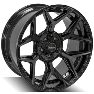 4PLAY Gen3 4P06 20x10 5x5" & 5x5.5" -18et in Brushed Black - 4P06-20100-5D55-18BBT