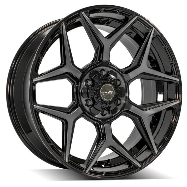4PLAY Gen3 4P06 22x9 6x135mm & 6x5.5" +12et in Brushed Black - 4P06-22090-6D55-12BBT