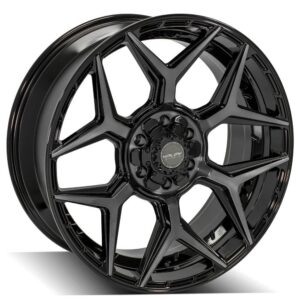 4PLAY Gen3 4P06 22x9 6x135mm & 6x5.5" +12et in Brushed Black - 4P06-22090-6D55-12BBT