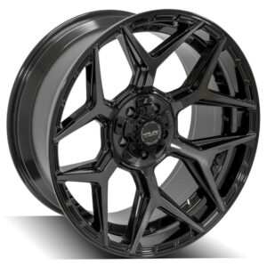 4PLAY Gen3 4P06 22x10 5x5" & 5x5.5" -18et in Brushed Black - 4P06-22100-5D55-18BBT