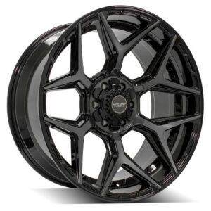 4PLAY Gen3 4P06 22x10 6x135mm & 6x5.5" -18et in Brushed Black - 4P06-22100-6D55-18BBT