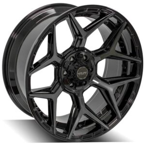 4PLAY Gen3 4P06 22x10 6x135mm & 6x5.5" -18et in Brushed Black - 4P06-22100-6D55-18BBT