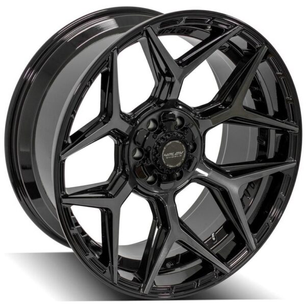 4PLAY Gen3 4P06 22x10 6x135mm & 6x5.5" -18et in Brushed Black - 4P06-22100-6D55-18BBT