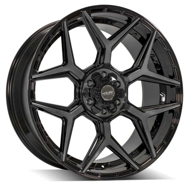 4PLAY Gen3 4P06 24x10 6x135mm & 6x5.5" +18et in Brushed Black - 4P06-24100-6D55-18BBT