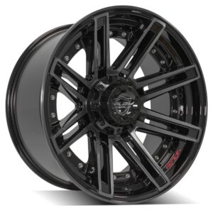 4PLAY Gen2 4P08 20x10 5x5" & 5x5.5" -24et in Brushed Black - 4P08-20100-5D55-24BBT