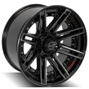 4PLAY Gen2 4P08 20x10 5x5" & 5x5.5" -24et in Brushed Black - 4P08-20100-5D55-24BBT
