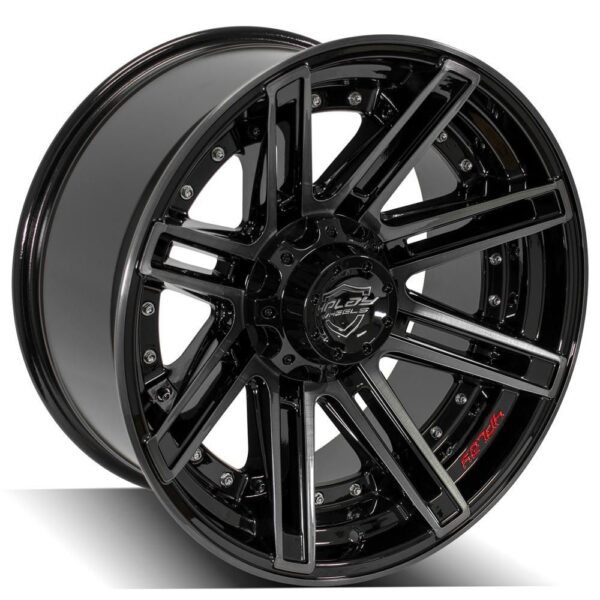 4PLAY Gen2 4P08 20x10 5x5" & 5x5.5" -24et in Brushed Black - 4P08-20100-5D55-24BBT