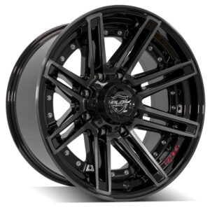 4PLAY Gen2 4P08 20x10 8x180mm -24et in Brushed Black - 4P08-20100-8180-24BBT