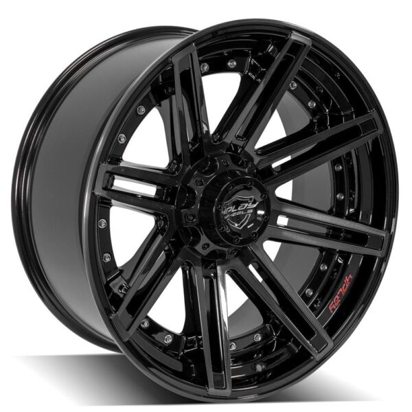 4PLAY Gen2 4P08 22x10 5x5" & 5x5.5" -24et in Brushed Black - 4P08-22100-5D55-24BBT