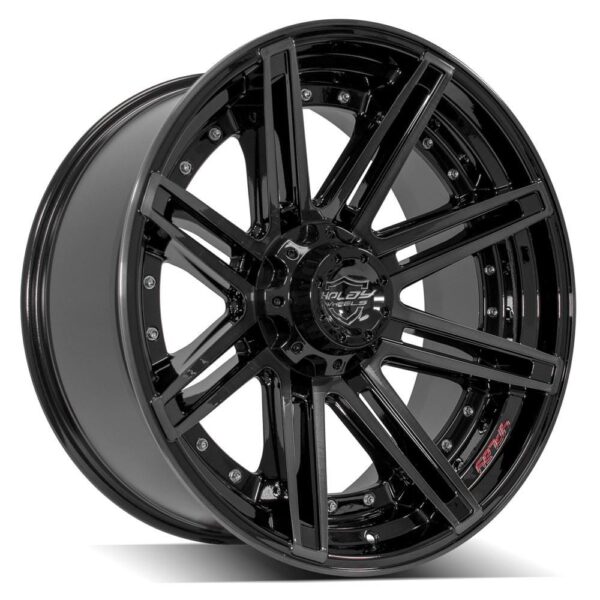 4PLAY Gen2 4P08 22x10 6x135mm & 6x5.5" -18et in Brushed Black - 4P08-22100-6D55-18BBT