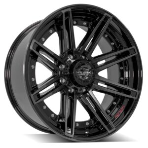 4PLAY Gen2 4P08 22x10 8x170mm -24et in Brushed Black - 4P08-22100-8170-24BBT