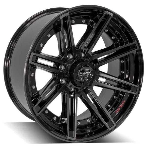4PLAY Gen2 4P08 22x10 8x180mm -24et in Brushed Black - 4P08-22100-8180-24BBT