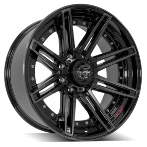 4PLAY Gen2 4P08 22x10 8x6.5" -24et in Brushed Black - 4P08-22100-8650-24BBT