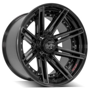 4PLAY Gen2 4P08 22x12 5x5" & 5x5.5" -44et in Brushed Black - 4P08-22120-5D55-44BBT