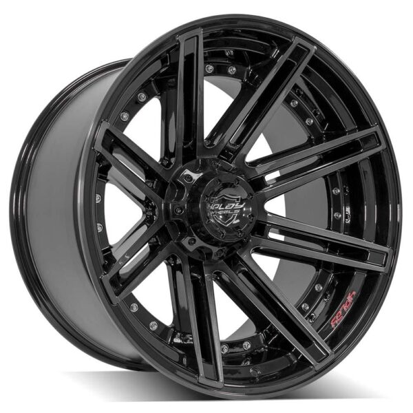 4PLAY Gen2 4P08 22x12 5x5" & 5x5.5" -44et in Brushed Black - 4P08-22120-5D55-44BBT
