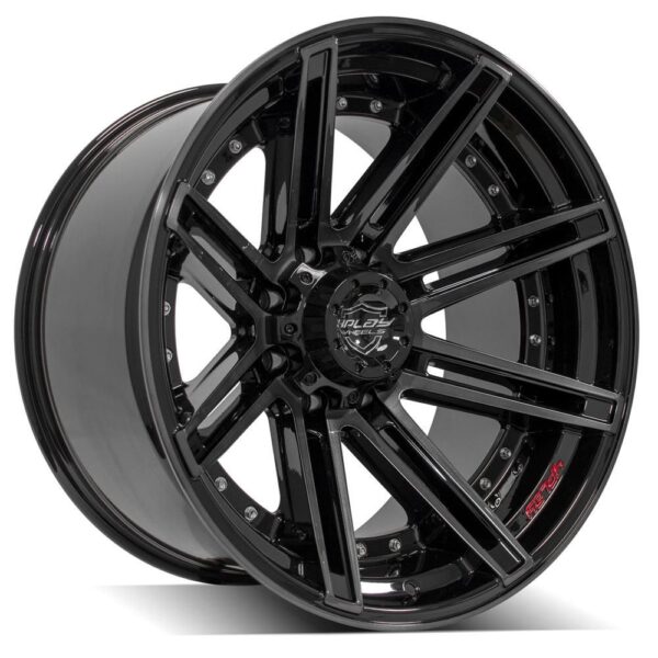 4PLAY Gen2 4P08 22x12 8x170mm -44et in Brushed Black - 4P08-22120-8170-44BBT