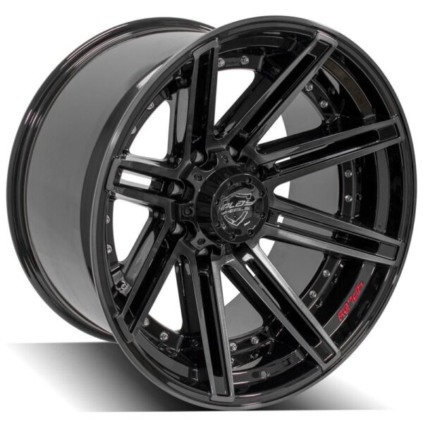 4PLAY Gen2 4P08 22x12 8x170mm -44et in Brushed Black - 4P08-22120-8170-44BBT