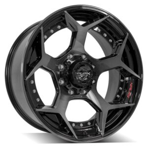 4PLAY Gen2 4P50 22x10 8x170mm -24et in Brushed Black - 4P50-22100-8170-24BBT