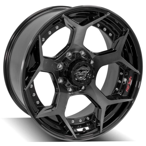 4PLAY Gen2 4P50 22x10 8x170mm -24et in Brushed Black - 4P50-22100-8170-24BBT