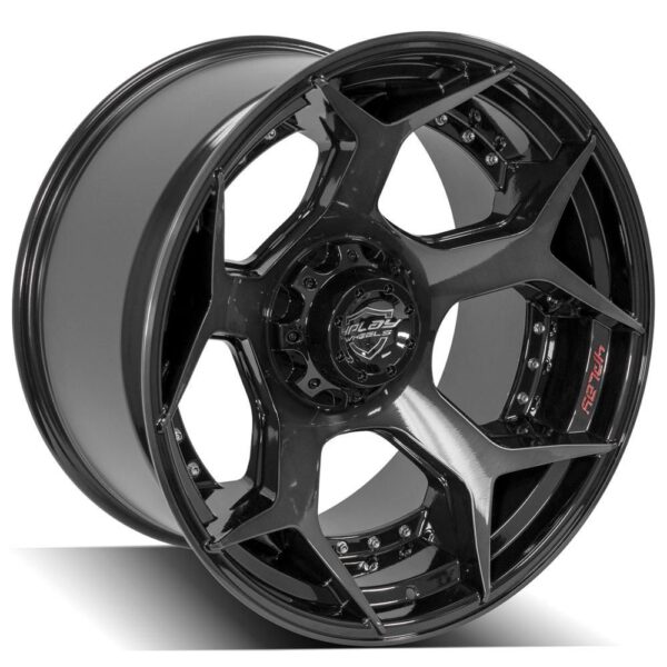 4PLAY Gen2 4P50 22x12 6x135mm & 6x5.5" -44et in Brushed Black - 4P50-22120-6D55-44BBT