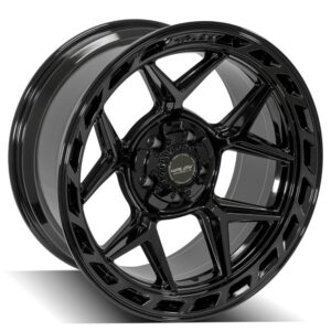 4PLAY Gen3 4P55 20x10 5x5" & 5x5.5" -18et in Brushed Black - 4P55-20100-5D55-18BBT