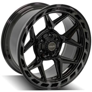 4PLAY Gen3 4P55 20x10 6x135mm & 6x5.5" -18et in Brushed Black - 4P55-20100-6D55-18BBT