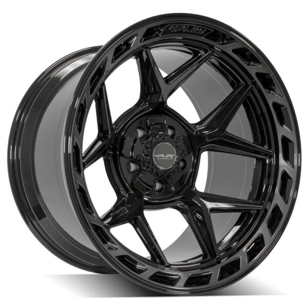 4PLAY Gen3 4P55 20x12 5x5" & 5x5.5" -44et in Brushed Black - 4P55-20120-5D55-44BBT