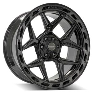 4PLAY Gen3 4P55 22x10 6x135mm & 6x5.5" -18et in Brushed Black - 4P55-22100-6D55-18BBT