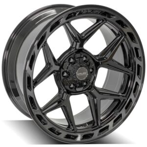 4PLAY Gen3 4P55 22x10 6x135mm & 6x5.5" -18et in Brushed Black - 4P55-22100-6D55-18BBT