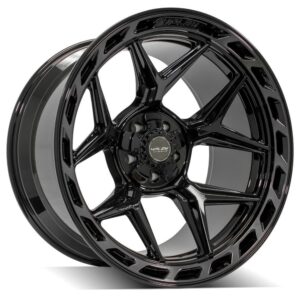 4PLAY Gen3 4P55 22x12 5x5" & 5x5.5" -44et in Brushed Black - 4P55-22120-5D55-44BBT