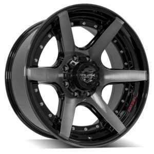 4PLAY Gen2 4P60 22x10 8x170mm -24et in Brushed Black - 4P60-22100-8170-24BBT