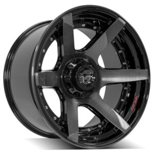 4PLAY Gen2 4P60 22x12 6x135mm & 6x5.5" -44et in Brushed Black - 4P60-22120-6D55-44BBT