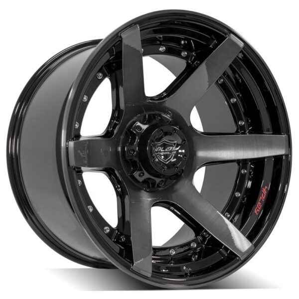 4PLAY Gen2 4P60 22x12 6x135mm & 6x5.5" -44et in Brushed Black - 4P60-22120-6D55-44BBT