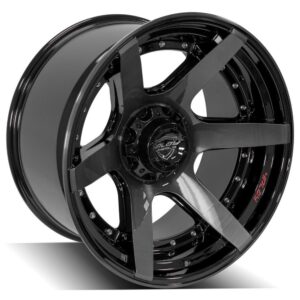 4PLAY Gen2 4P60 22x12 6x135mm & 6x5.5" -44et in Brushed Black - 4P60-22120-6D55-44BBT