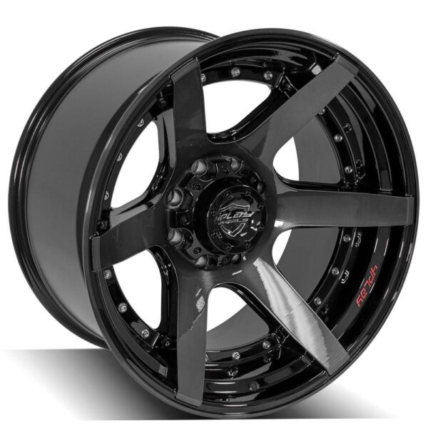 4PLAY Gen2 4P60 22x12 8x170mm -44et in Brushed Black - 4P60-22120-8170-44BBT