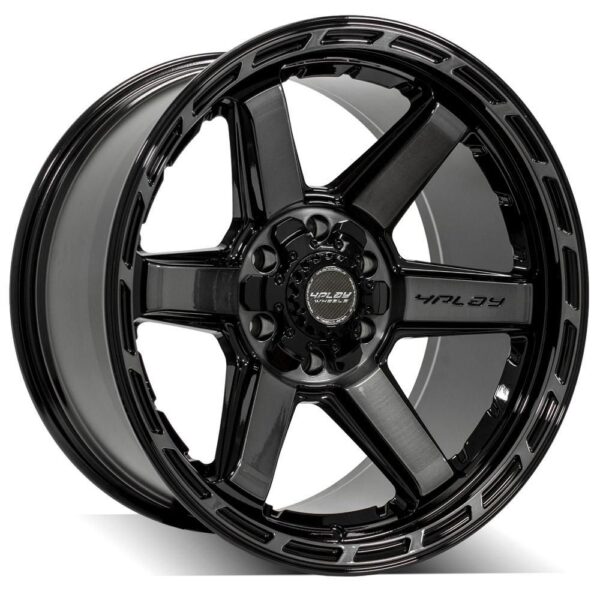 4PLAY Gen3 4P63 20x10 6x135mm & 6x5.5" -18et in Brushed Black - 4P63-20100-6D55-18BBT