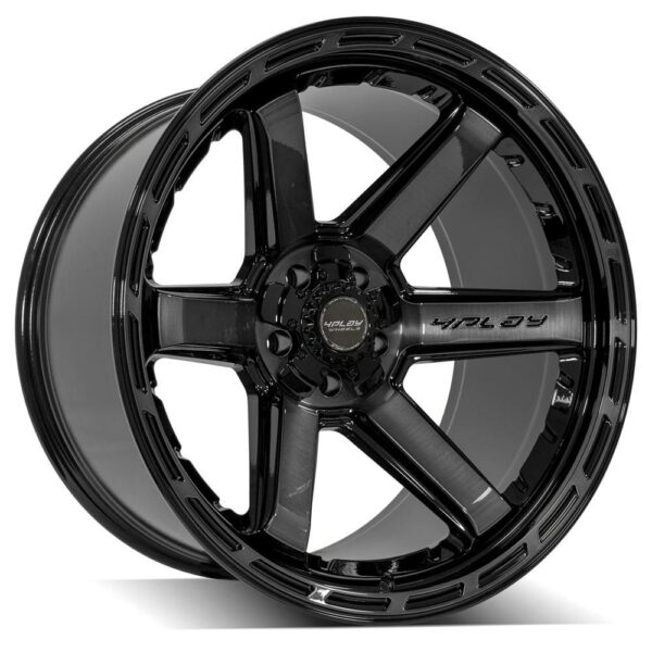 4PLAY Gen3 4P63 22x12 5x5" & 5x5.5" -44et in Brushed Black - 4P63-22120-5D55-44BBT