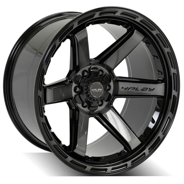 4PLAY Gen3 4P63 22x12 6x135mm & 6x5.5" -44et in Brushed Black - 4P63-22120-6D55-44BBT