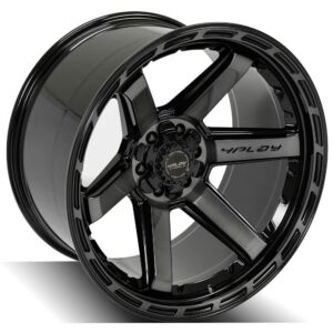 4PLAY Gen3 4P63 22x12 6x135mm & 6x5.5" -44et in Brushed Black - 4P63-22120-6D55-44BBT
