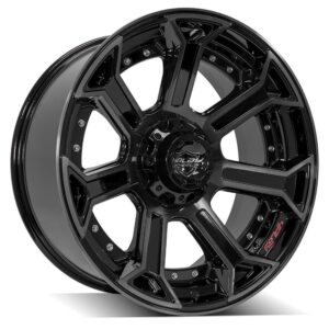 4PLAY Gen2 4P70 22x10 5x5" & 5x5.5" -24et in Brushed Black - 4P70-22100-5D55-24BBT