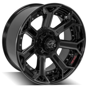 4PLAY Gen2 4P70 22x10 6x135mm & 6x5.5" -18et in Brushed Black - 4P70-22100-6D55-18BBT