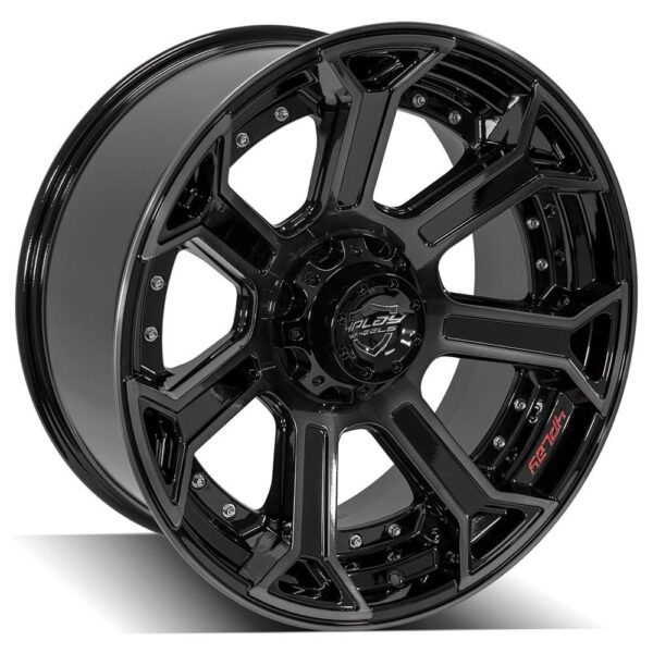 4PLAY Gen2 4P70 22x10 6x135mm & 6x5.5" -18et in Brushed Black - 4P70-22100-6D55-18BBT